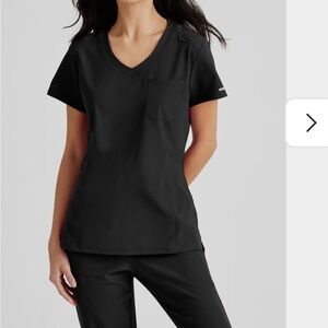 BOTH ARE SIZE SMALL! Sketchers Black V-Neck Women's Scrubs SET